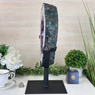 Extra Quality Amethyst Portal, Metal Stand, 19.6 lbs & 16.9" Tall #5604 - 0121 - Brazil GemsBrazil GemsExtra Quality Amethyst Portal, Metal Stand, 19.6 lbs & 16.9" Tall #5604 - 0121Portals on Rotating Bases5604 - 0121