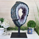 Extra Quality Amethyst Portal, Metal Stand, 19.6 lbs & 16.9" Tall #5604 - 0121 - Brazil GemsBrazil GemsExtra Quality Amethyst Portal, Metal Stand, 19.6 lbs & 16.9" Tall #5604 - 0121Portals on Rotating Bases5604 - 0121