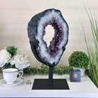 Extra Quality Amethyst Portal, Metal Stand, 19.6 lbs & 16.9" Tall #5604 - 0121 - Brazil GemsBrazil GemsExtra Quality Amethyst Portal, Metal Stand, 19.6 lbs & 16.9" Tall #5604 - 0121Portals on Rotating Bases5604 - 0121