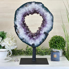 Extra Quality Amethyst Portal, Metal Stand, 19.6 lbs & 16.9" Tall #5604 - 0121 - Brazil GemsBrazil GemsExtra Quality Amethyst Portal, Metal Stand, 19.6 lbs & 16.9" Tall #5604 - 0121Portals on Rotating Bases5604 - 0121