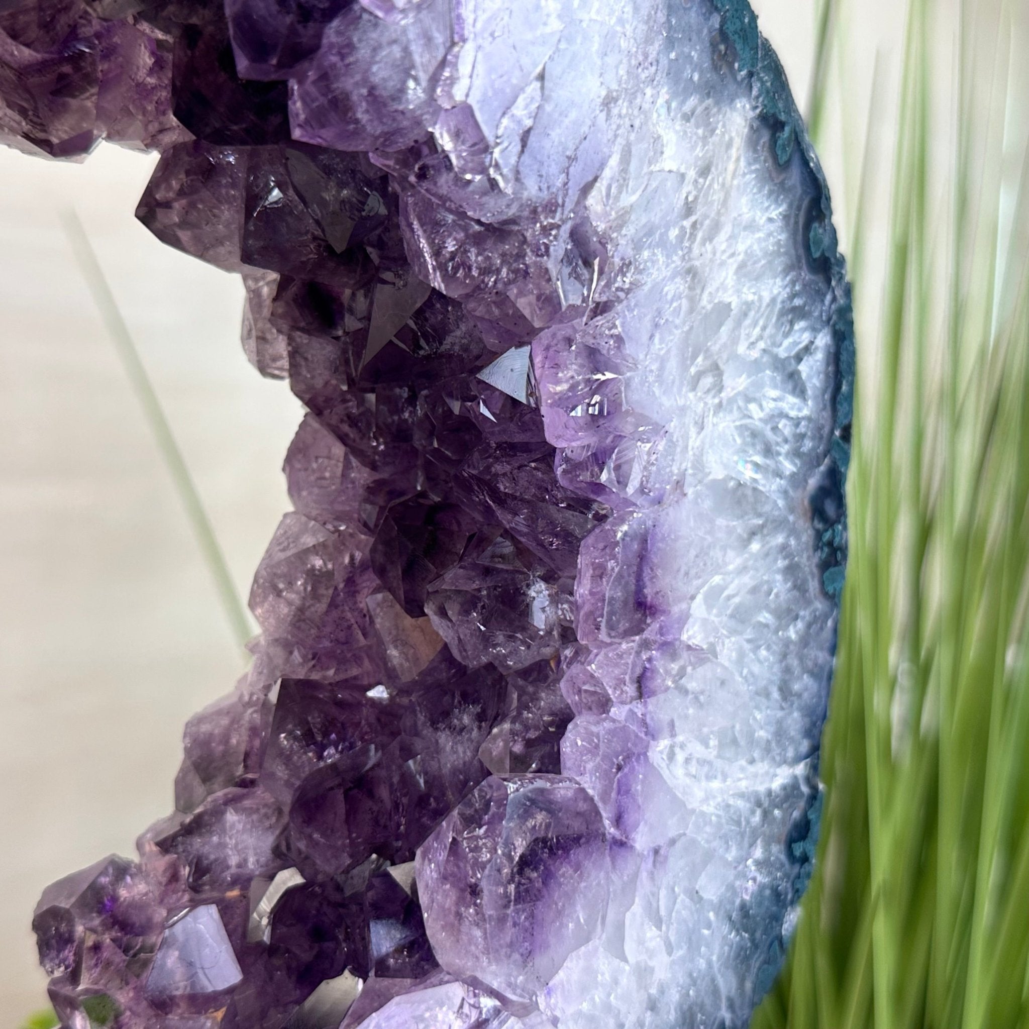 Extra Quality Amethyst Portal, Metal Stand, 19.6 lbs & 16.9" Tall #5604 - 0121 - Brazil GemsBrazil GemsExtra Quality Amethyst Portal, Metal Stand, 19.6 lbs & 16.9" Tall #5604 - 0121Portals on Rotating Bases5604 - 0121