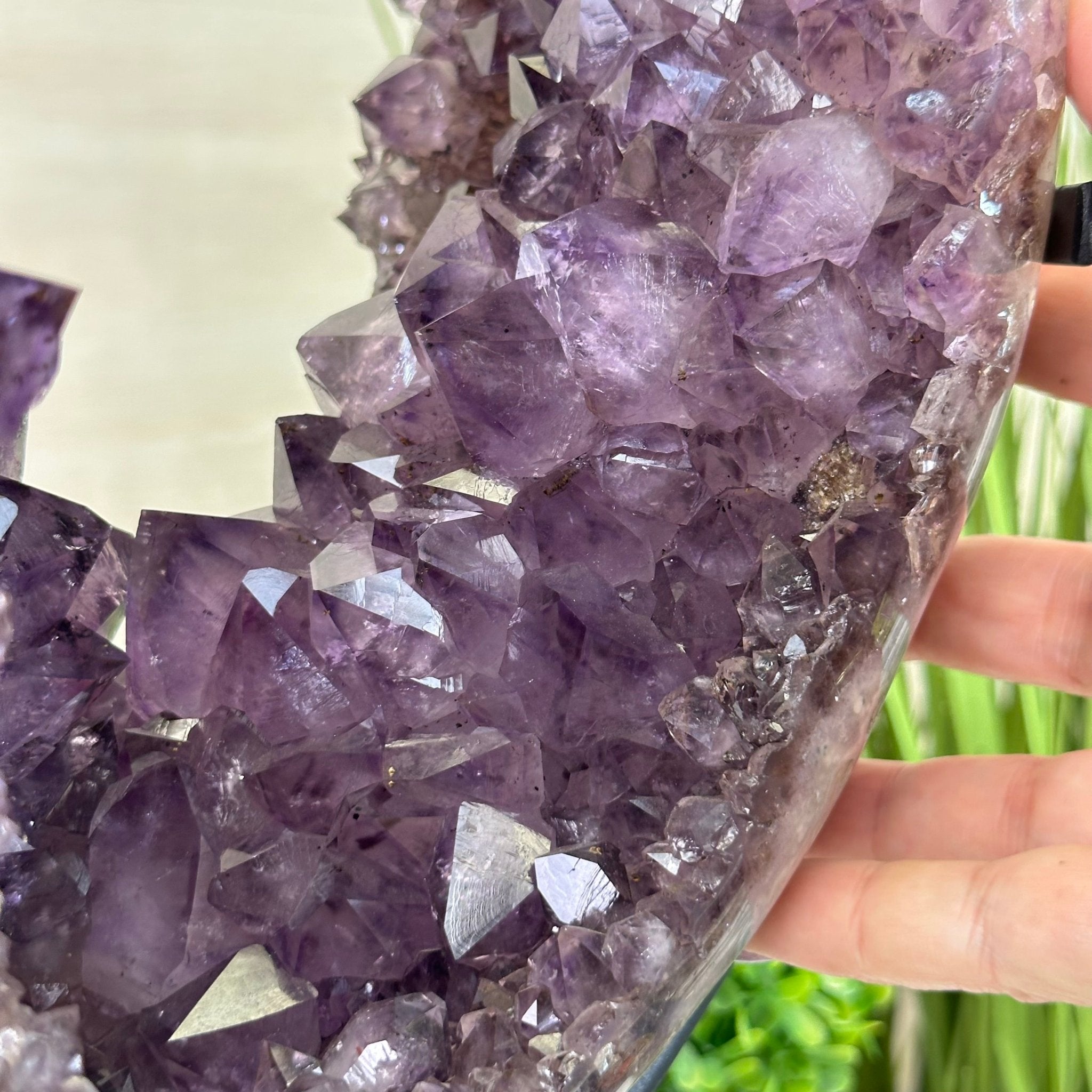 Extra Quality Amethyst Portal, Metal Stand, 21.9 lbs & 18.2" Tall #5604 - 0112 - Brazil GemsBrazil GemsExtra Quality Amethyst Portal, Metal Stand, 21.9 lbs & 18.2" Tall #5604 - 0112Portals on Rotating Bases5604 - 0112