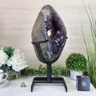 Extra Quality Amethyst Portal, Metal Stand, 21.9 lbs & 18.2" Tall #5604 - 0112 - Brazil GemsBrazil GemsExtra Quality Amethyst Portal, Metal Stand, 21.9 lbs & 18.2" Tall #5604 - 0112Portals on Rotating Bases5604 - 0112