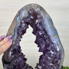 Extra Quality Amethyst Portal, Metal Stand, 21.9 lbs & 18.2" Tall #5604 - 0112 - Brazil GemsBrazil GemsExtra Quality Amethyst Portal, Metal Stand, 21.9 lbs & 18.2" Tall #5604 - 0112Portals on Rotating Bases5604 - 0112