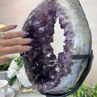 Extra Quality Amethyst Portal, Metal Stand, 21.9 lbs & 18.2" Tall #5604 - 0112 - Brazil GemsBrazil GemsExtra Quality Amethyst Portal, Metal Stand, 21.9 lbs & 18.2" Tall #5604 - 0112Portals on Rotating Bases5604 - 0112