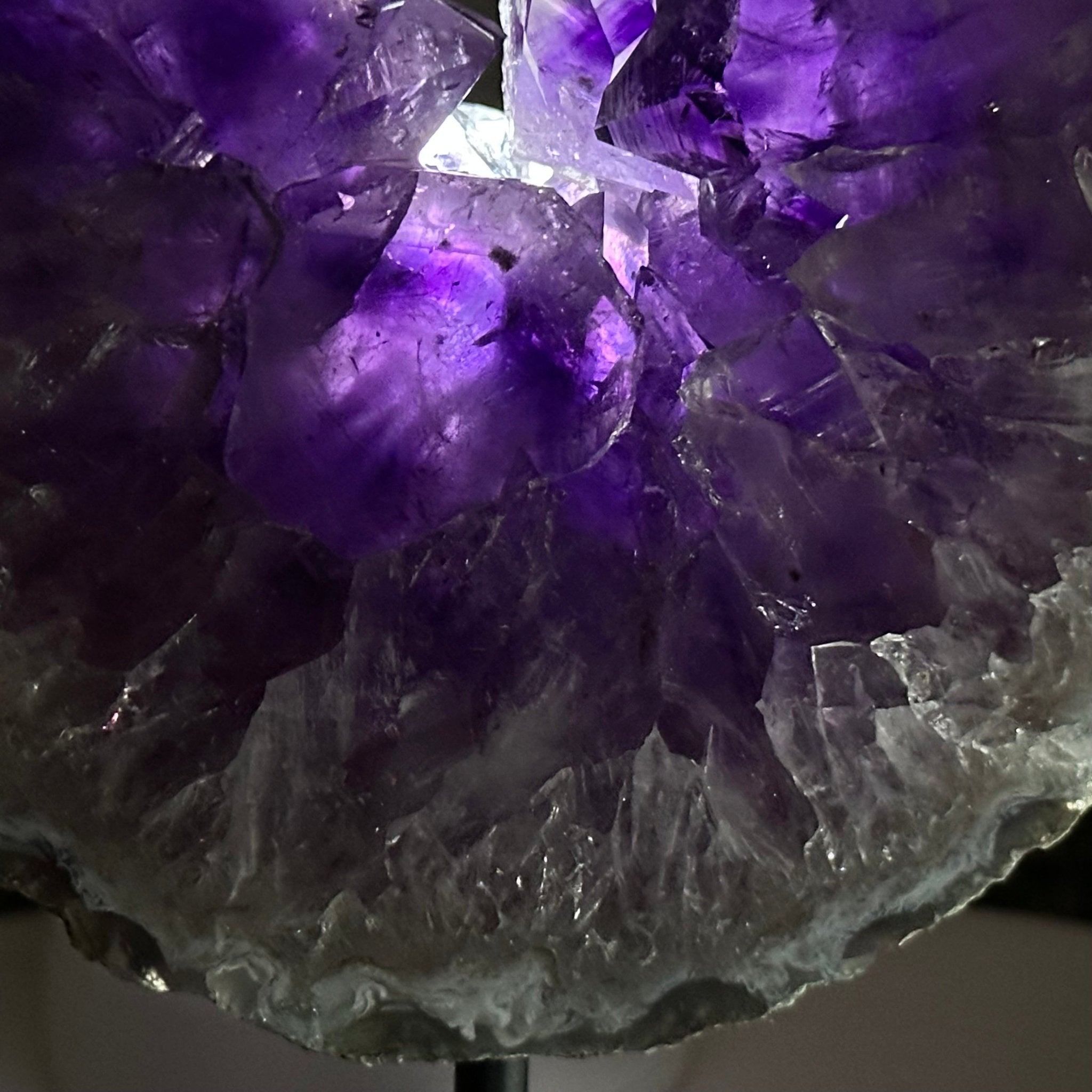 Extra Quality Amethyst Portal on a Metal Stand, 4.1 lbs & 8.7" Tall #5606 - 0111 - Brazil GemsBrazil GemsExtra Quality Amethyst Portal on a Metal Stand, 4.1 lbs & 8.7" Tall #5606 - 0111Portals on Fixed Bases5606 - 0111