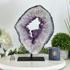 Extra Quality Amethyst Portal on Metal Stand, 14.6 lbs & 12.4" Tall #5606 - 0106 - Brazil GemsBrazil GemsExtra Quality Amethyst Portal on Metal Stand, 14.6 lbs & 12.4" Tall #5606 - 0106Portals on Fixed Bases5606 - 0106