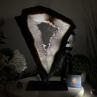 Extra Quality Amethyst Portal on Metal Stand, 15.7 lbs & 15.7" Tall #5606 - 0107 - Brazil GemsBrazil GemsExtra Quality Amethyst Portal on Metal Stand, 15.7 lbs & 15.7" Tall #5606 - 0107Portals on Fixed Bases5606 - 0107