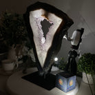 Extra Quality Amethyst Portal on Metal Stand, 15.7 lbs & 15.7" Tall #5606 - 0107 - Brazil GemsBrazil GemsExtra Quality Amethyst Portal on Metal Stand, 15.7 lbs & 15.7" Tall #5606 - 0107Portals on Fixed Bases5606 - 0107