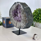 Extra Quality Amethyst Portal on Metal Stand, 3.7 lbs & 6.8" Tall #5606 - 0109 - Brazil GemsBrazil GemsExtra Quality Amethyst Portal on Metal Stand, 3.7 lbs & 6.8" Tall #5606 - 0109Portals on Fixed Bases5606 - 0109