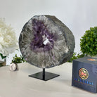 Extra Quality Amethyst Portal on Metal Stand, 3.7 lbs & 6.8" Tall #5606 - 0109 - Brazil GemsBrazil GemsExtra Quality Amethyst Portal on Metal Stand, 3.7 lbs & 6.8" Tall #5606 - 0109Portals on Fixed Bases5606 - 0109