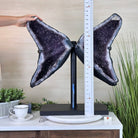 Extra Quality Amethyst Wings on a Metal Stand, 50.7 lbs, 24.4" Tall #5493 - 0044 - Brazil GemsBrazil GemsExtra Quality Amethyst Wings on a Metal Stand, 50.7 lbs, 24.4" Tall #5493 - 0044Amethyst Butterfly Wings5493 - 0044