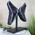 Extra Quality Amethyst Wings on a Metal Stand, 50.7 lbs, 24.4" Tall #5493 - 0044 - Brazil GemsBrazil GemsExtra Quality Amethyst Wings on a Metal Stand, 50.7 lbs, 24.4" Tall #5493 - 0044Amethyst Butterfly Wings5493 - 0044