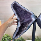 Extra Quality Amethyst Wings on a Metal Stand, 50.7 lbs, 24.4" Tall #5493 - 0044 - Brazil GemsBrazil GemsExtra Quality Amethyst Wings on a Metal Stand, 50.7 lbs, 24.4" Tall #5493 - 0044Amethyst Butterfly Wings5493 - 0044