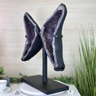 Extra Quality Amethyst Wings on a Metal Stand, 50.7 lbs, 24.4" Tall #5493 - 0044 - Brazil GemsBrazil GemsExtra Quality Amethyst Wings on a Metal Stand, 50.7 lbs, 24.4" Tall #5493 - 0044Amethyst Butterfly Wings5493 - 0044