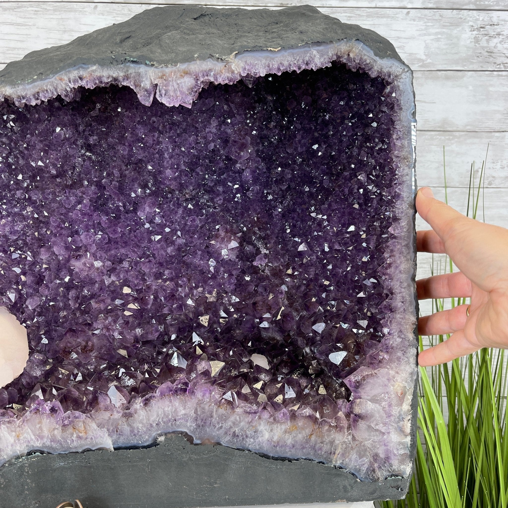 Extra Quality Brazilian Amethyst Cathedral, 102.8 lbs & 17" Tall #5601-0613 by Brazil Gems - Brazil GemsBrazil GemsExtra Quality Brazilian Amethyst Cathedral, 102.8 lbs & 17" Tall #5601-0613 by Brazil GemsCathedrals5601-0613