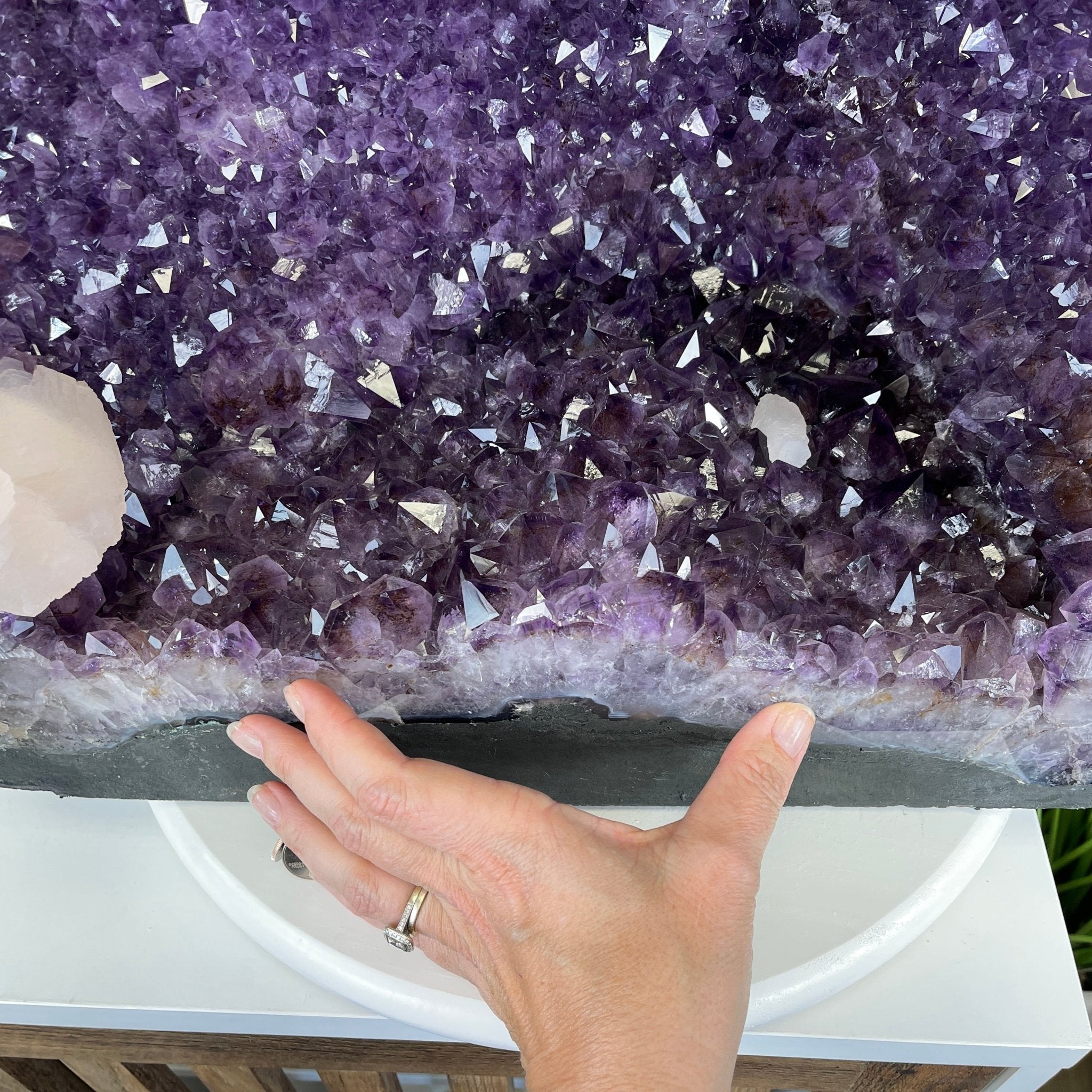 Extra Quality Brazilian Amethyst Cathedral, 102.8 lbs & 17" Tall #5601-0613 by Brazil Gems - Brazil GemsBrazil GemsExtra Quality Brazilian Amethyst Cathedral, 102.8 lbs & 17" Tall #5601-0613 by Brazil GemsCathedrals5601-0613
