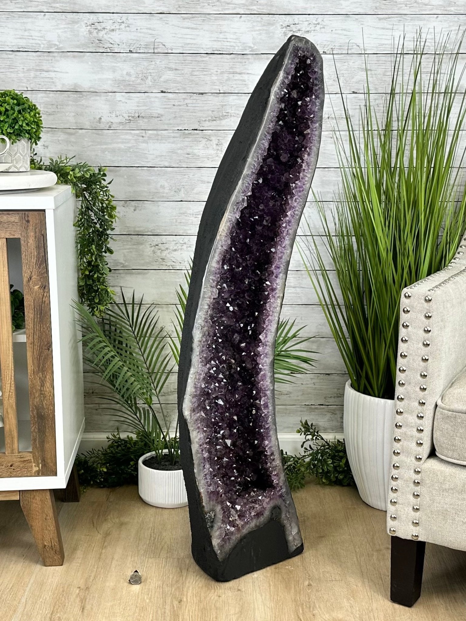 Extra Quality Brazilian Amethyst Cathedral, 103.6 lbs & 43" Tall, Model #5601-1212 by Brazil Gems - Brazil GemsBrazil GemsExtra Quality Brazilian Amethyst Cathedral, 103.6 lbs & 43" Tall, Model #5601-1212 by Brazil GemsCathedrals5601-1212