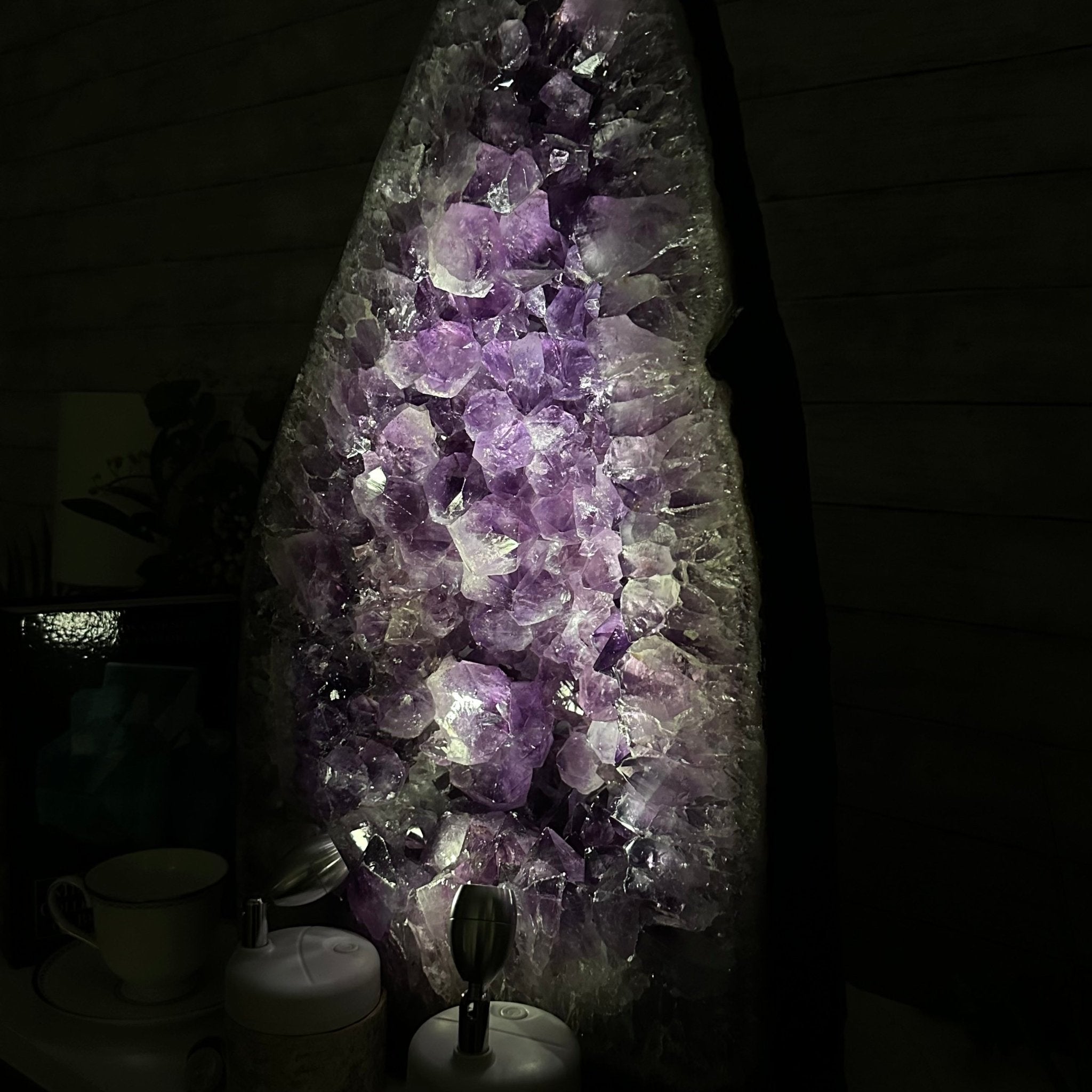 Extra Quality Brazilian Amethyst Cathedral, 108 lbs & 24.25" Tall, Model #5601-1183 by Brazil Gems - Brazil GemsBrazil GemsExtra Quality Brazilian Amethyst Cathedral, 108 lbs & 24.25" Tall, Model #5601-1183 by Brazil GemsCathedrals5601-1183