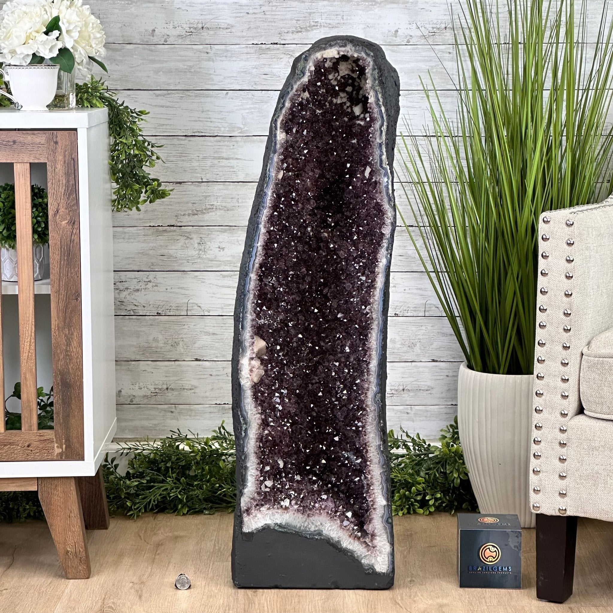Extra Quality Brazilian Amethyst Cathedral, 131 lbs & 36" Tall #5601-1269 - Brazil GemsBrazil GemsExtra Quality Brazilian Amethyst Cathedral, 131 lbs & 36" Tall #5601-1269Cathedrals5601-1269
