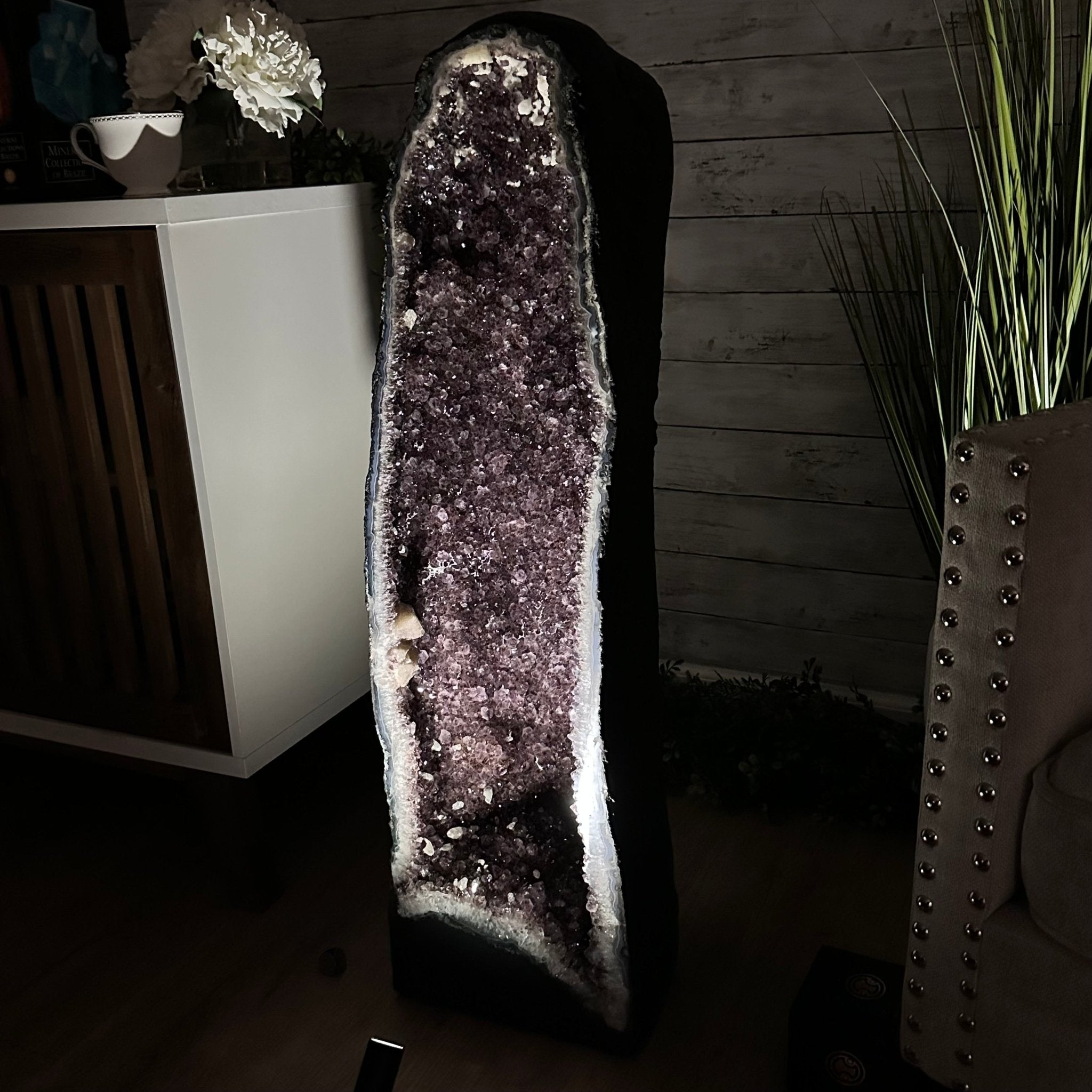 Extra Quality Brazilian Amethyst Cathedral, 131 lbs & 36" Tall #5601-1269 - Brazil GemsBrazil GemsExtra Quality Brazilian Amethyst Cathedral, 131 lbs & 36" Tall #5601-1269Cathedrals5601-1269