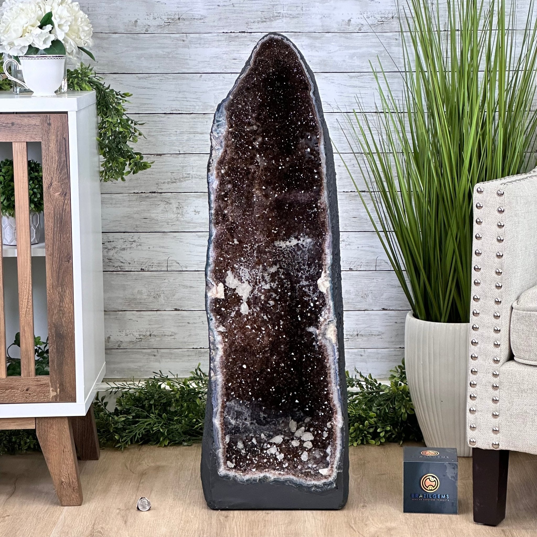 Extra Quality Brazilian Amethyst Cathedral, 131 lbs & 36" Tall #5601-1270 - Brazil GemsBrazil GemsExtra Quality Brazilian Amethyst Cathedral, 131 lbs & 36" Tall #5601-1270Cathedrals5601-1270