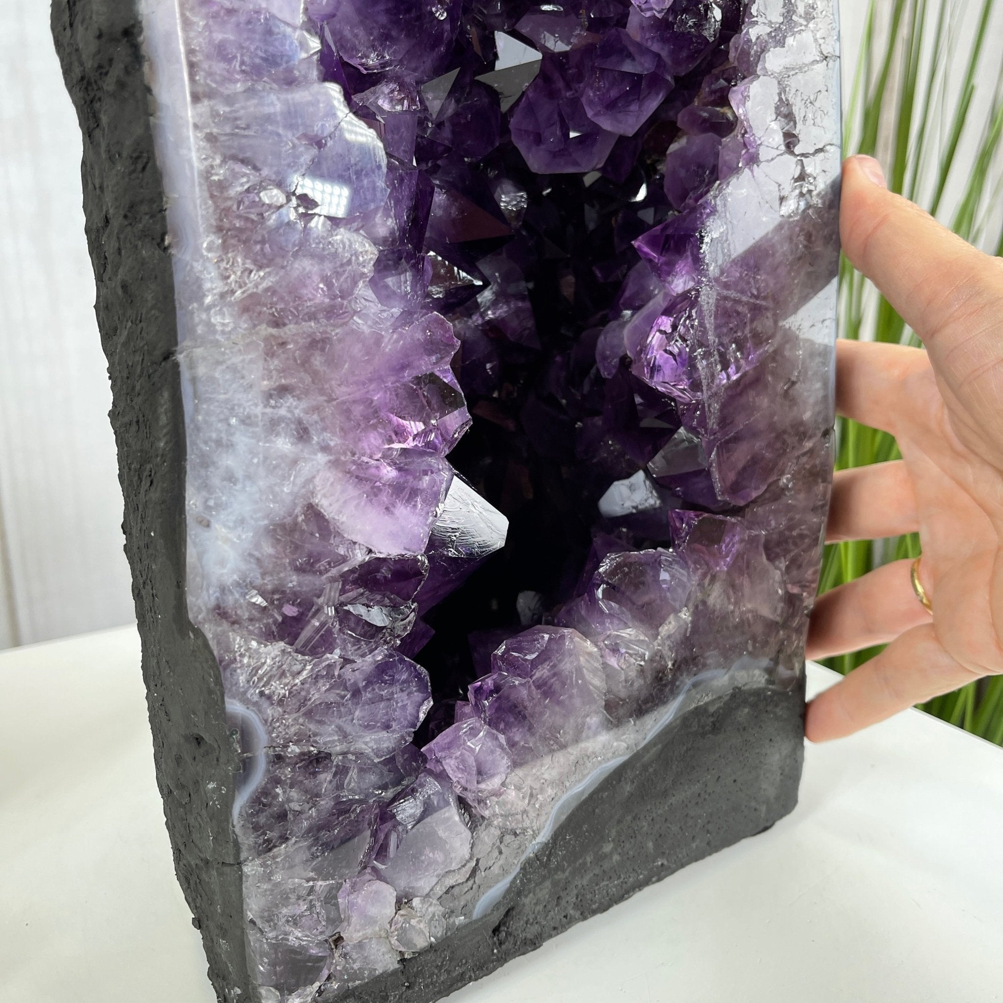 Extra Quality Brazilian Amethyst Cathedral, 17.25” tall & 35 lbs #5601-0489 by Brazil Gems - Brazil GemsBrazil GemsExtra Quality Brazilian Amethyst Cathedral, 17.25” tall & 35 lbs #5601-0489 by Brazil GemsCathedrals5601-0489