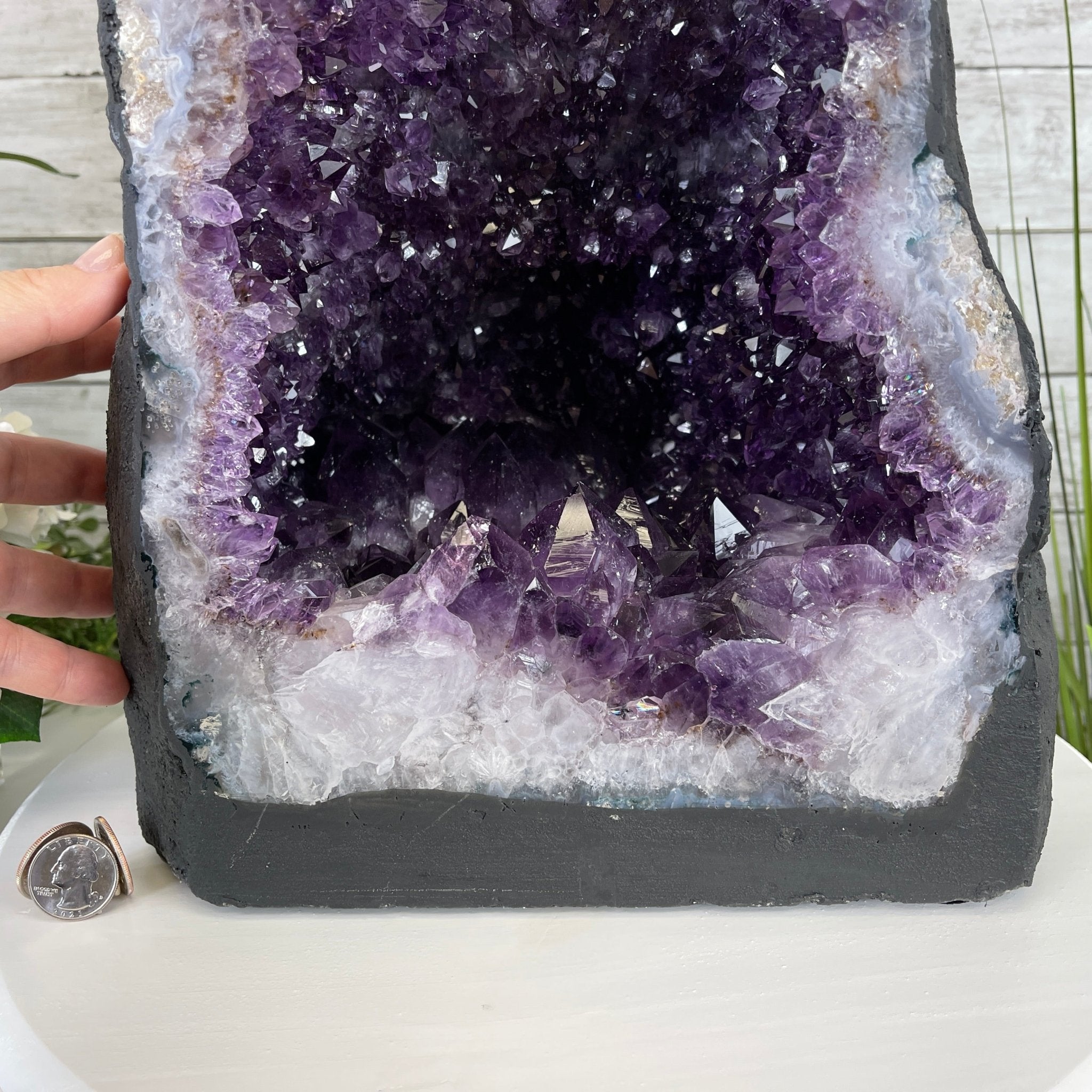 Extra Quality Brazilian Amethyst Cathedral, 17.5” tall & 62.4 lbs #5601-0643 by Brazil Gems - Brazil GemsBrazil GemsExtra Quality Brazilian Amethyst Cathedral, 17.5” tall & 62.4 lbs #5601-0643 by Brazil GemsCathedrals5601-0643