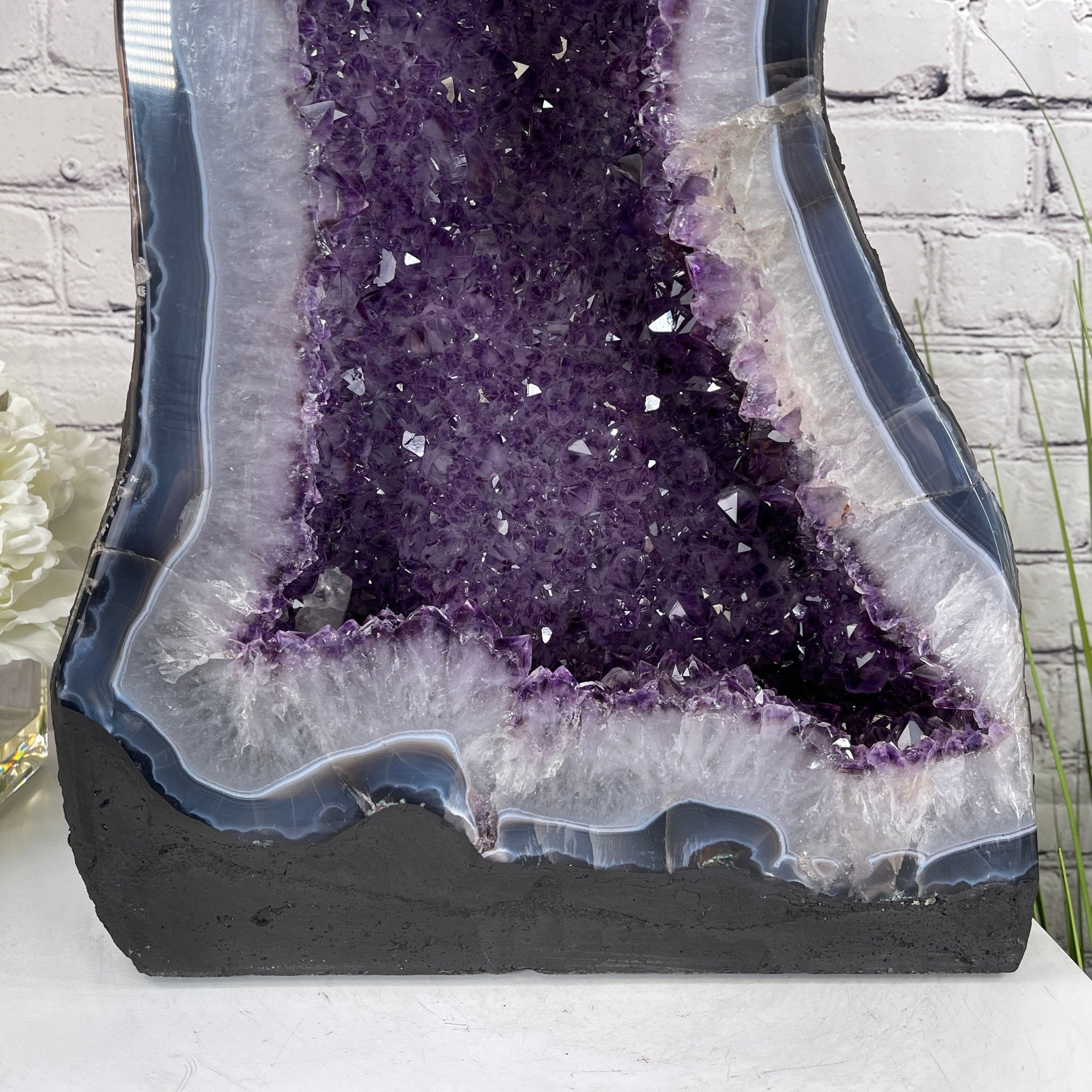 Extra Quality Brazilian Amethyst Cathedral, 19” tall & 63.8 lbs #5601-0443 by Brazil Gems - Brazil GemsBrazil GemsExtra Quality Brazilian Amethyst Cathedral, 19” tall & 63.8 lbs #5601-0443 by Brazil GemsCathedrals5601-0443