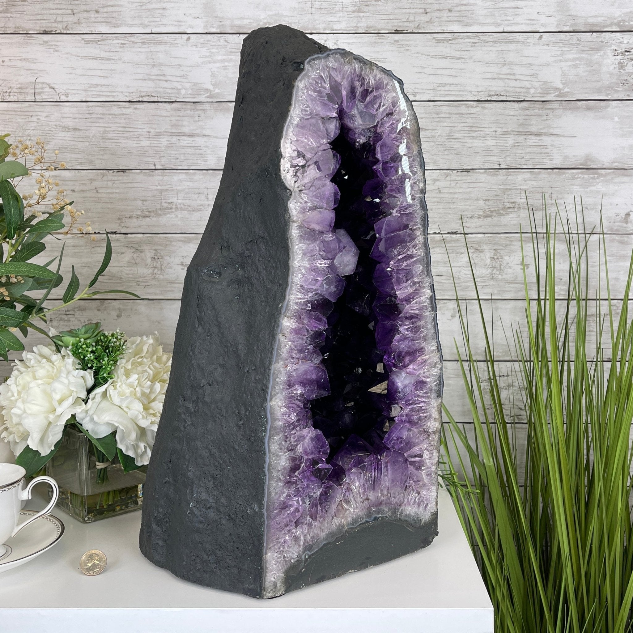 Extra Quality Brazilian Amethyst Cathedral, 19.6” tall & 81.4 lbs #5601-0708 by Brazil Gems - Brazil GemsBrazil GemsExtra Quality Brazilian Amethyst Cathedral, 19.6” tall & 81.4 lbs #5601-0708 by Brazil GemsCathedrals5601-0708