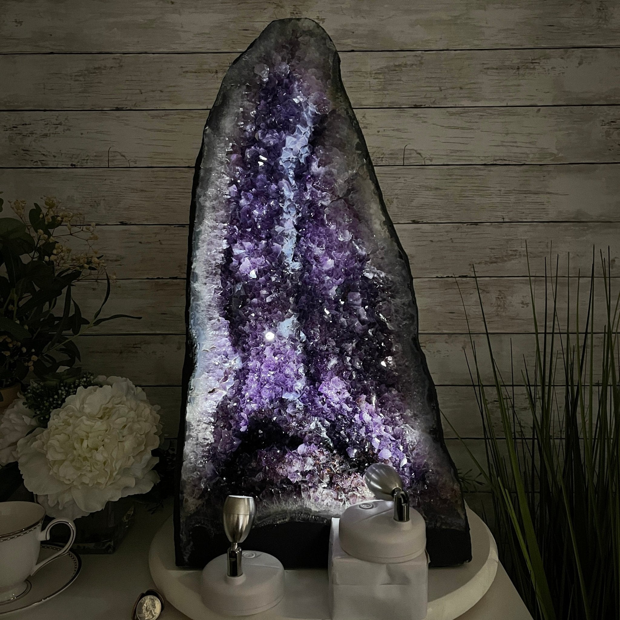 Extra Quality Brazilian Amethyst Cathedral, 20.5” tall & 86.3 lbs #5601-0646 by Brazil Gems - Brazil GemsBrazil GemsExtra Quality Brazilian Amethyst Cathedral, 20.5” tall & 86.3 lbs #5601-0646 by Brazil GemsCathedrals5601-0646