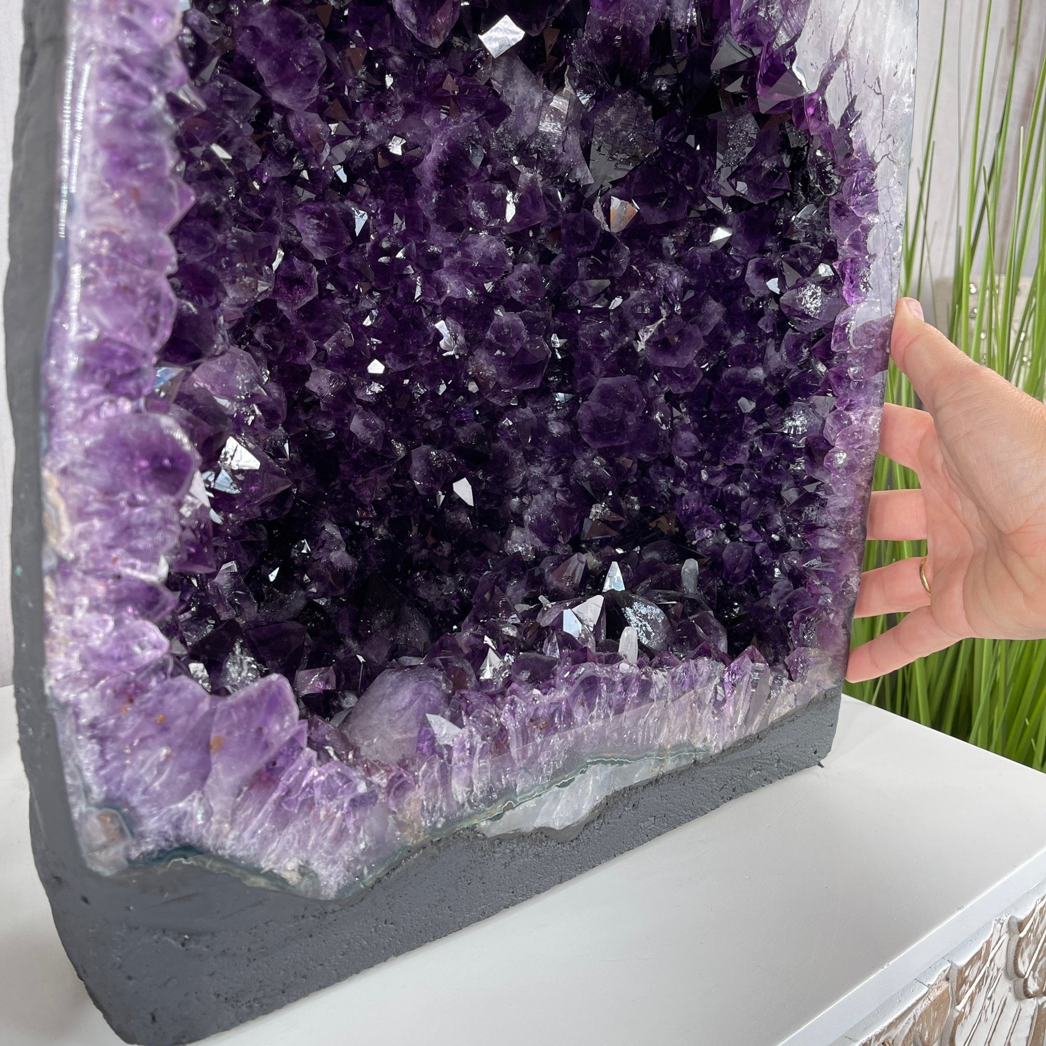 Extra Quality Brazilian Amethyst Cathedral, 20.75” tall & 73 lbs #5601-0444 by Brazil Gems - Brazil GemsBrazil GemsExtra Quality Brazilian Amethyst Cathedral, 20.75” tall & 73 lbs #5601-0444 by Brazil GemsCathedrals5601-0444