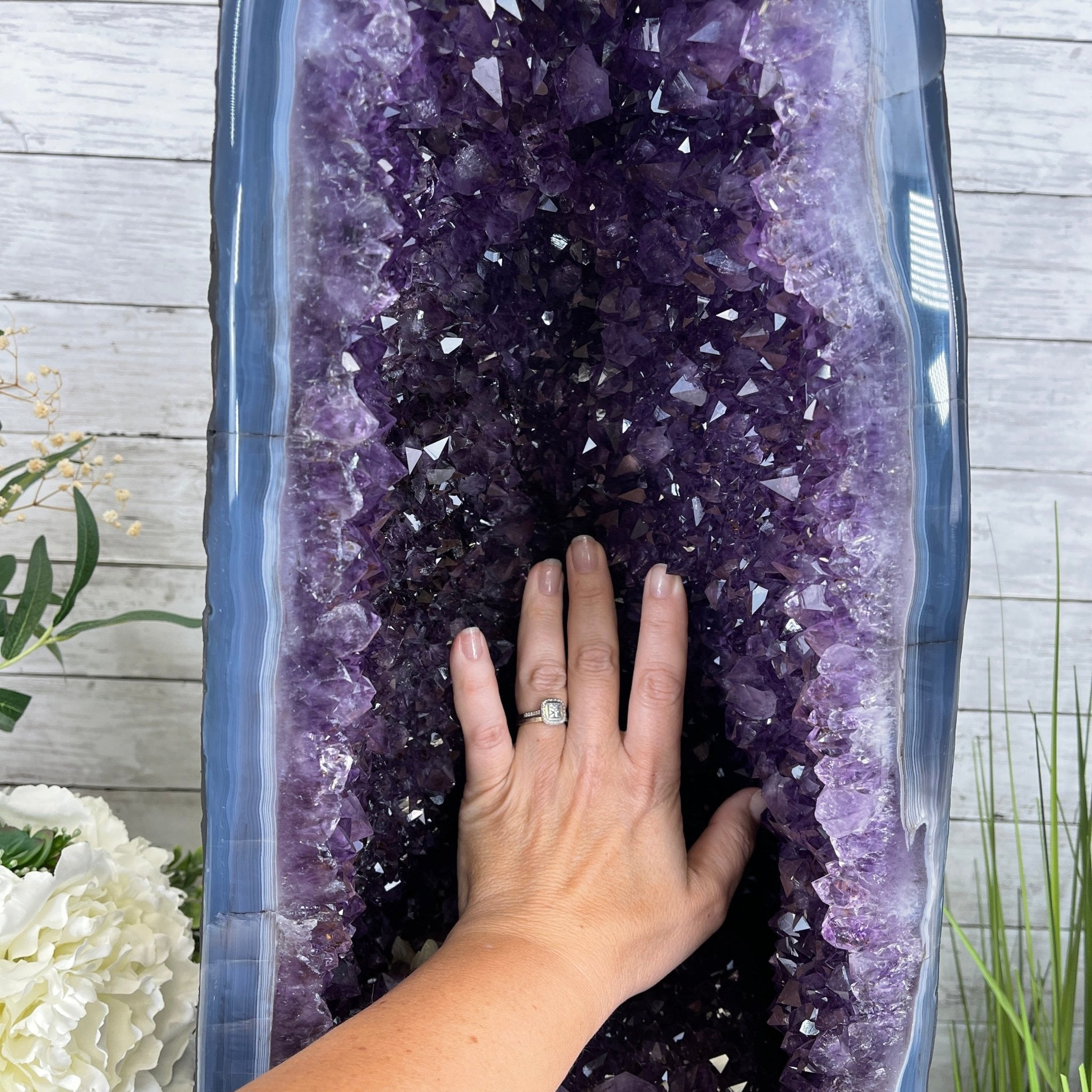 Extra Quality Brazilian Amethyst Cathedral, 22” tall & 79.3 lbs #5601-0540 by Brazil Gems - Brazil GemsBrazil GemsExtra Quality Brazilian Amethyst Cathedral, 22” tall & 79.3 lbs #5601-0540 by Brazil GemsCathedrals5601-0540