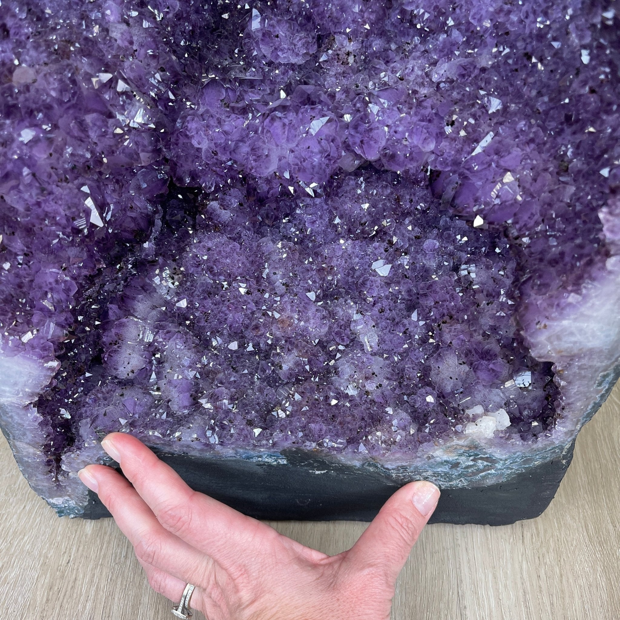 Extra Quality Brazilian Amethyst Cathedral, 29.8” tall & 111.5 lbs #5601-0570 by Brazil Gems - Brazil GemsBrazil GemsExtra Quality Brazilian Amethyst Cathedral, 29.8” tall & 111.5 lbs #5601-0570 by Brazil GemsCathedrals5601-0570