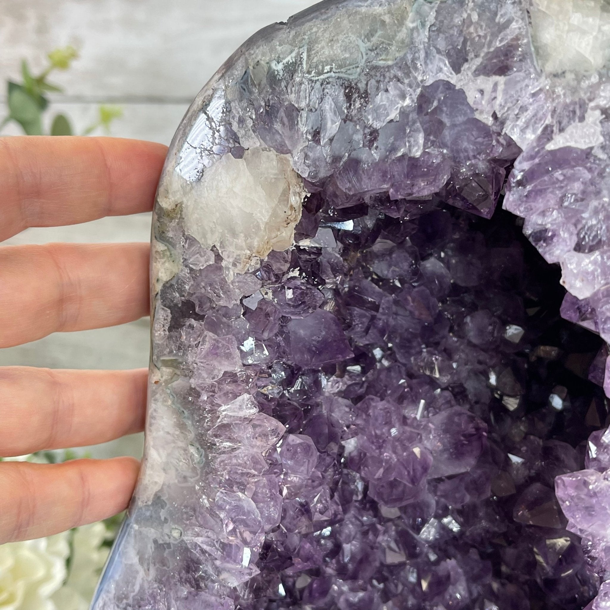 Extra Quality Brazilian Amethyst Cathedral, 30.7 lbs & 13.5" Tall #5601-1124 by Brazil Gems - Brazil GemsBrazil GemsExtra Quality Brazilian Amethyst Cathedral, 30.7 lbs & 13.5" Tall #5601-1124 by Brazil GemsCathedrals5601-1124