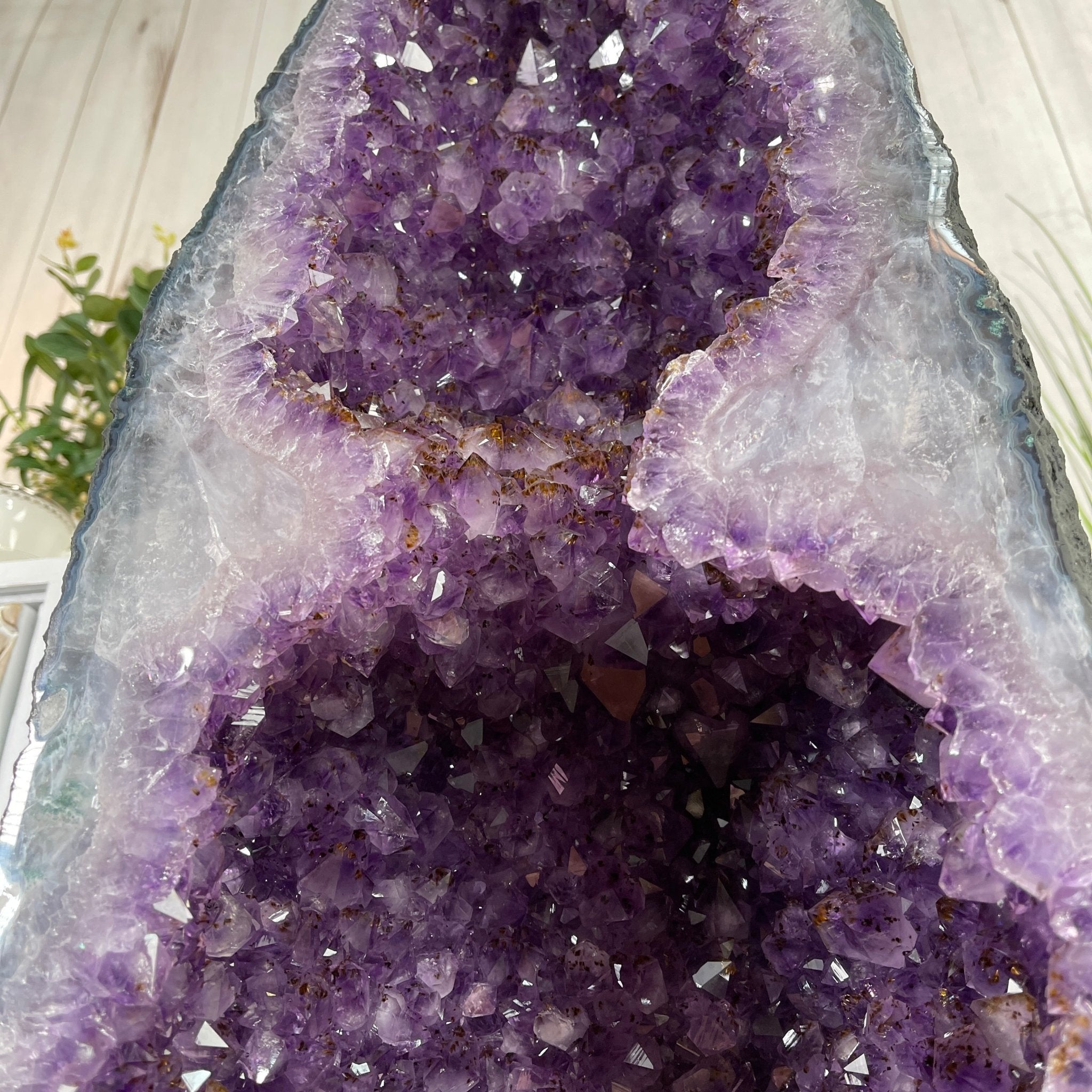 Extra Quality Brazilian Amethyst Cathedral, 37.5” tall & 152.4 lbs #5601-0713 by Brazil Gems - Brazil GemsBrazil GemsExtra Quality Brazilian Amethyst Cathedral, 37.5” tall & 152.4 lbs #5601-0713 by Brazil GemsCathedrals5601-0713