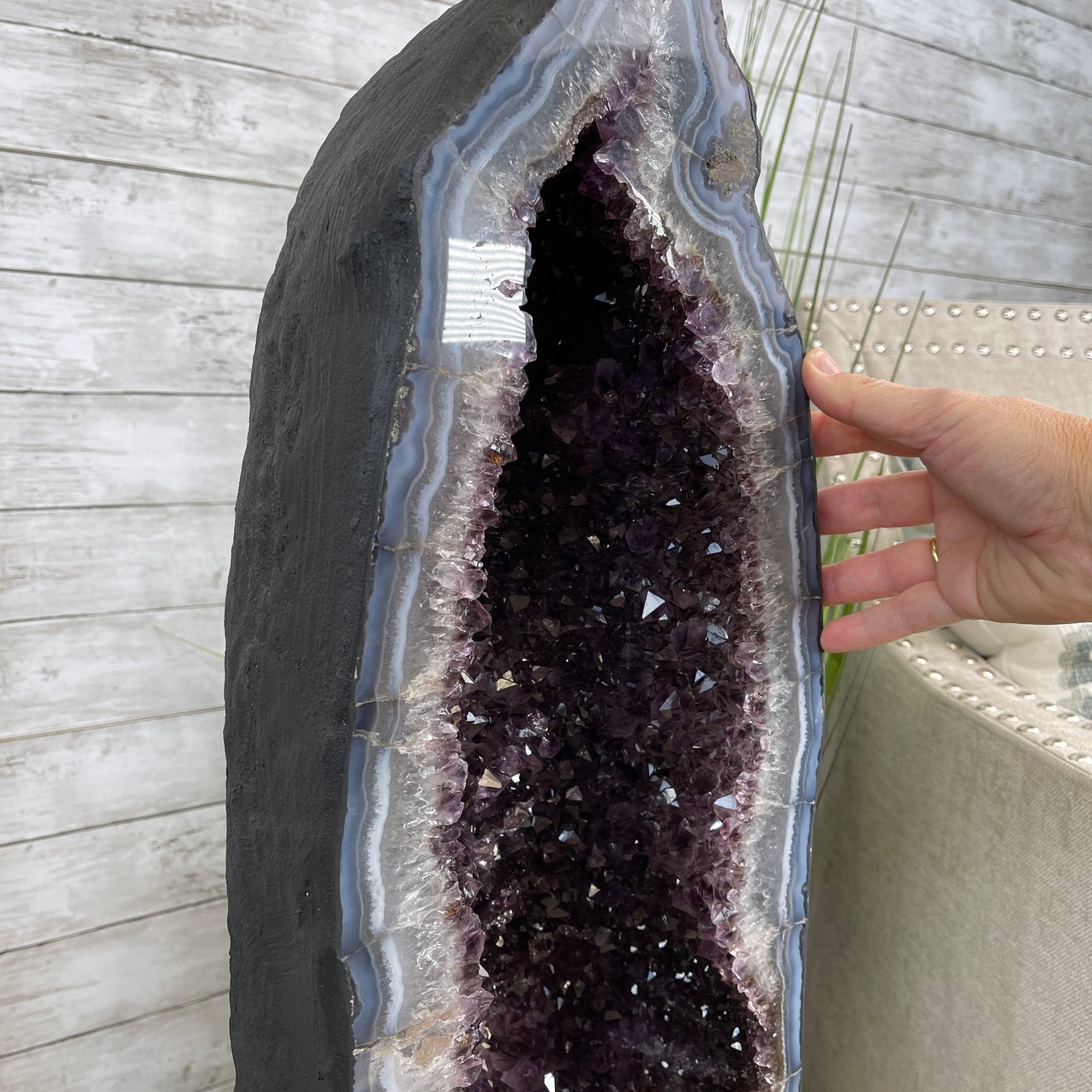Extra Quality Brazilian Amethyst Cathedral, 39.25” tall & 191.8 lbs #5601-0398 by Brazil Gems - Brazil GemsBrazil GemsExtra Quality Brazilian Amethyst Cathedral, 39.25” tall & 191.8 lbs #5601-0398 by Brazil GemsCathedrals5601-0398