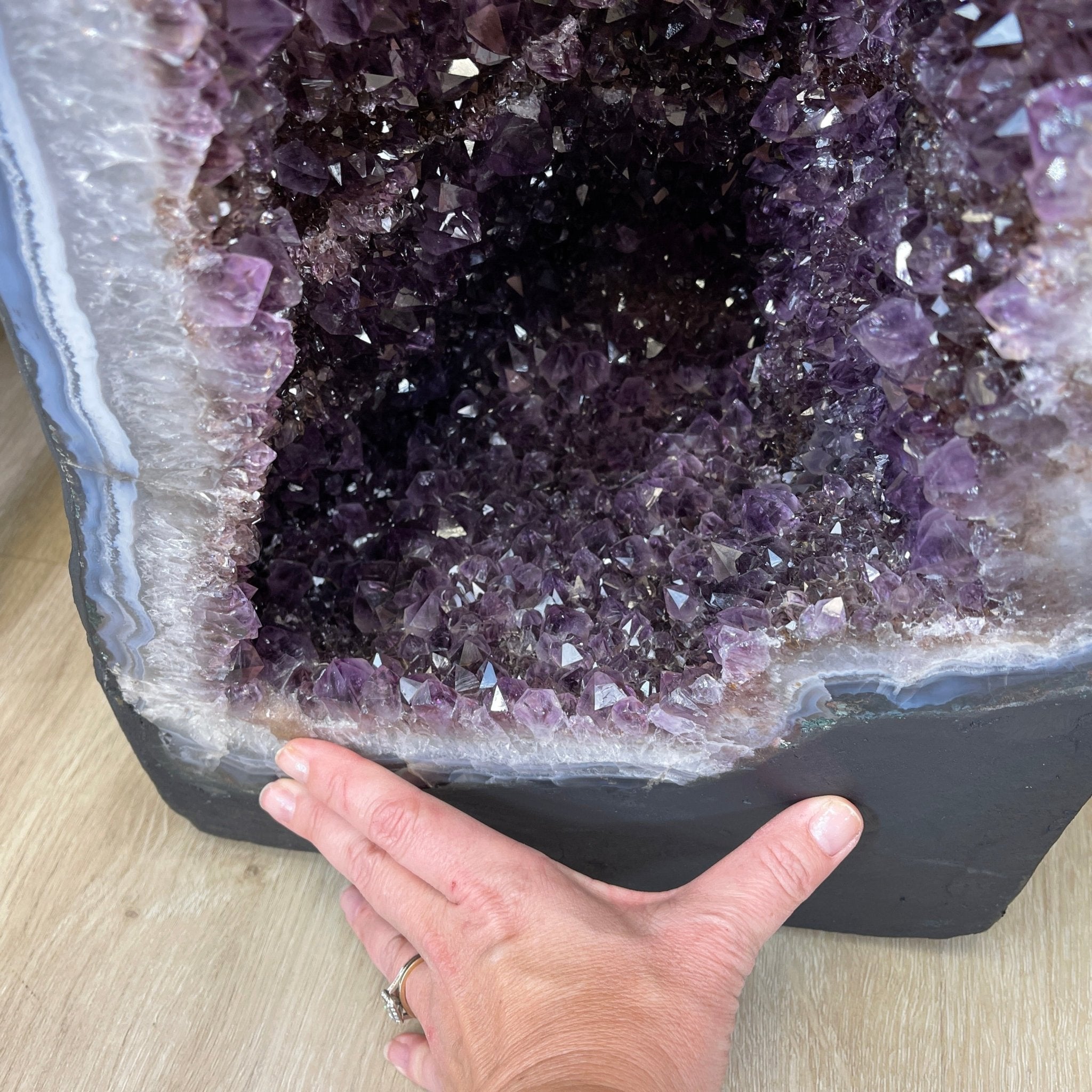 Extra Quality Brazilian Amethyst Cathedral, 39.25” tall & 191.8 lbs #5601-0398 by Brazil Gems - Brazil GemsBrazil GemsExtra Quality Brazilian Amethyst Cathedral, 39.25” tall & 191.8 lbs #5601-0398 by Brazil GemsCathedrals5601-0398