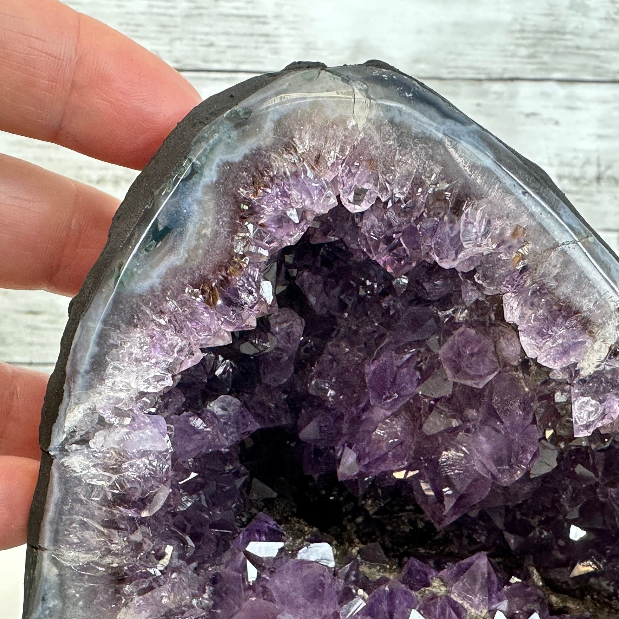 Extra Quality Brazilian Amethyst Cathedral, 4.8 lbs & 5.25" Tall #5601 - 1050 - Brazil GemsBrazil GemsExtra Quality Brazilian Amethyst Cathedral, 4.8 lbs & 5.25" Tall #5601 - 1050Cathedrals5601 - 1050