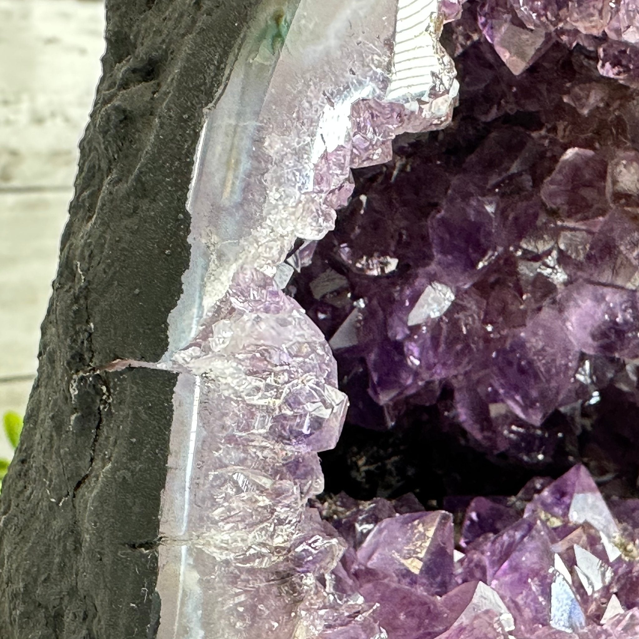 Extra Quality Brazilian Amethyst Cathedral, 4.8 lbs & 5.25" Tall #5601 - 1050 - Brazil GemsBrazil GemsExtra Quality Brazilian Amethyst Cathedral, 4.8 lbs & 5.25" Tall #5601 - 1050Cathedrals5601 - 1050