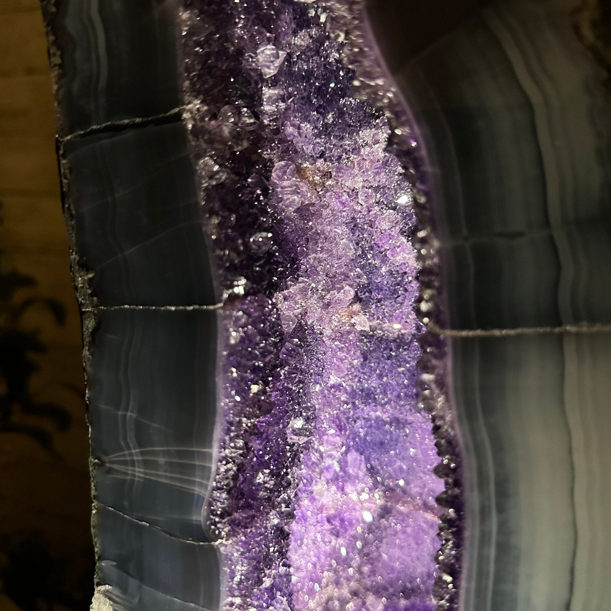 Extra Quality Brazilian Amethyst Cathedral, 79.6 lbs & 23" Tall, Model #5601-0826 by Brazil Gems - Brazil GemsBrazil GemsExtra Quality Brazilian Amethyst Cathedral, 79.6 lbs & 23" Tall, Model #5601-0826 by Brazil GemsCathedrals5601-0826