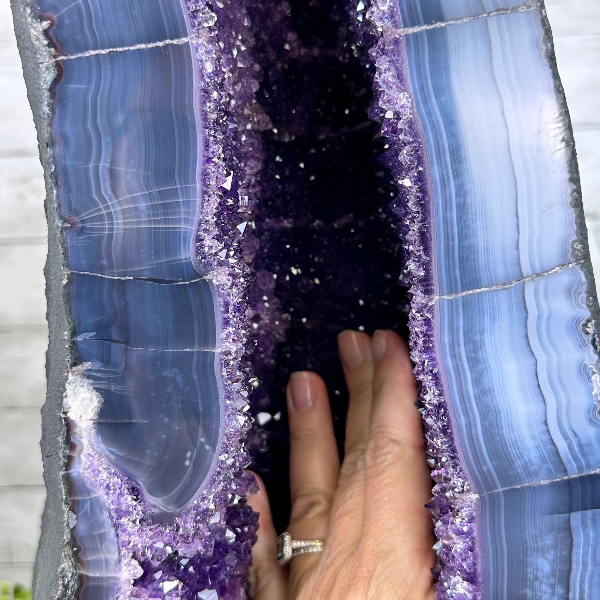 Extra Quality Brazilian Amethyst Cathedral, 79.6 lbs & 23" Tall, Model #5601-0826 by Brazil Gems - Brazil GemsBrazil GemsExtra Quality Brazilian Amethyst Cathedral, 79.6 lbs & 23" Tall, Model #5601-0826 by Brazil GemsCathedrals5601-0826