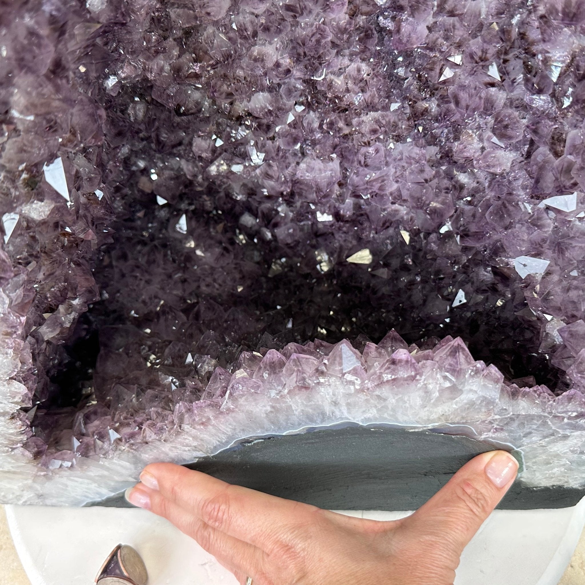 Extra Quality Brazilian Amethyst Cathedral, 85.6 lbs & 20.2” tall Model #5601-0741 by Brazil Gems - Brazil GemsBrazil GemsExtra Quality Brazilian Amethyst Cathedral, 85.6 lbs & 20.2” tall Model #5601-0741 by Brazil GemsCathedrals5601-0741