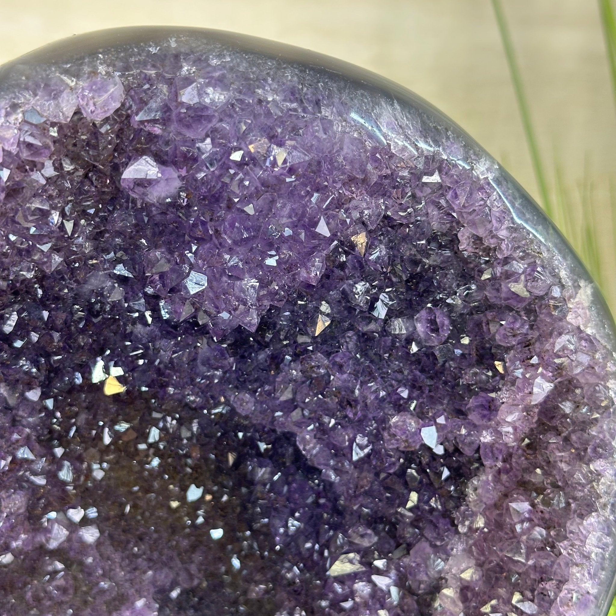 Extra Quality Brazilian Amethyst Cone, 11.8 lbs & 9" Tall 5619AM - 013 - Brazil GemsBrazil GemsExtra Quality Brazilian Amethyst Cone, 11.8 lbs & 9" Tall 5619AM - 013Crystal Cones5619AM - 013