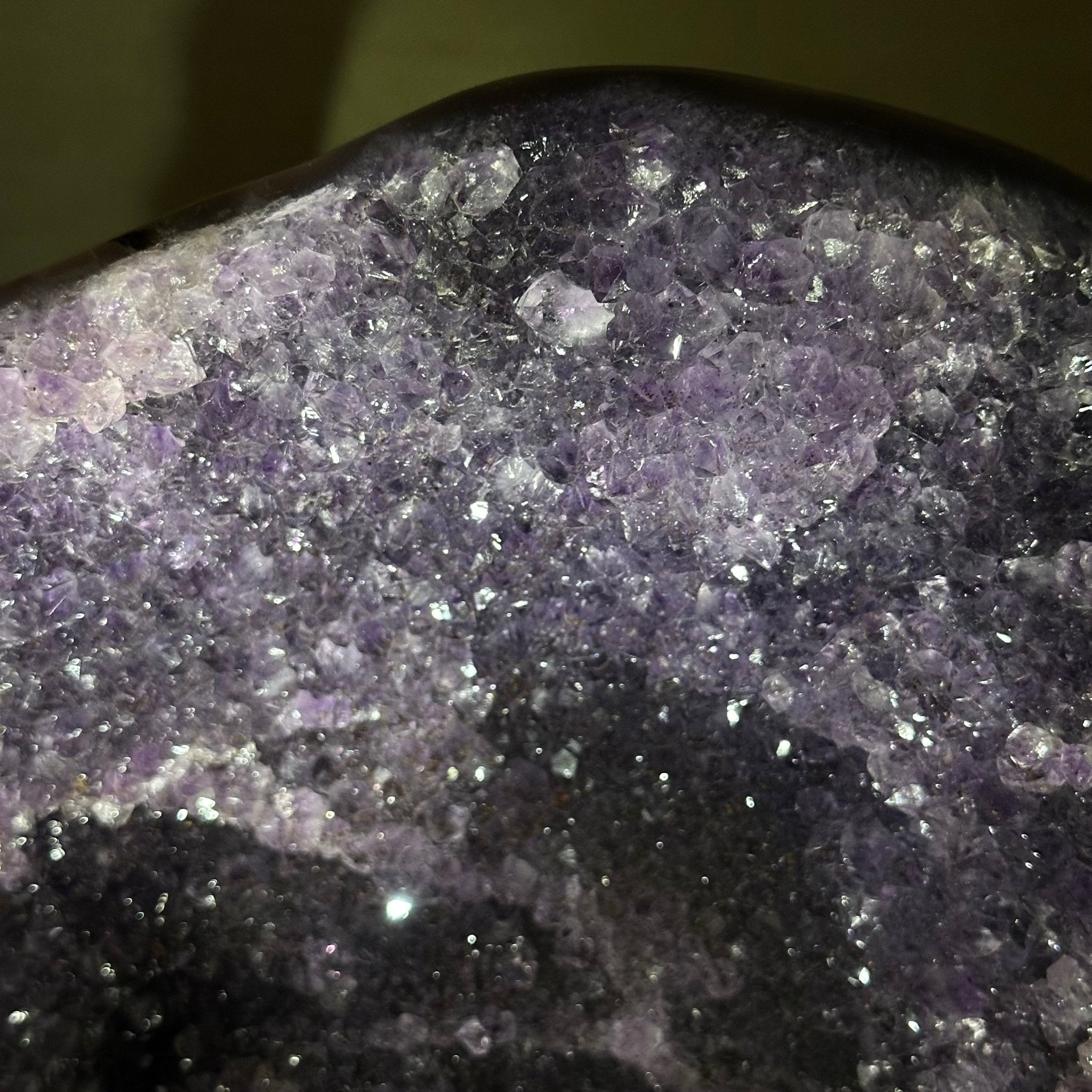 Extra Quality Brazilian Amethyst Cone, 11.8 lbs & 9" Tall 5619AM - 013 - Brazil GemsBrazil GemsExtra Quality Brazilian Amethyst Cone, 11.8 lbs & 9" Tall 5619AM - 013Crystal Cones5619AM - 013