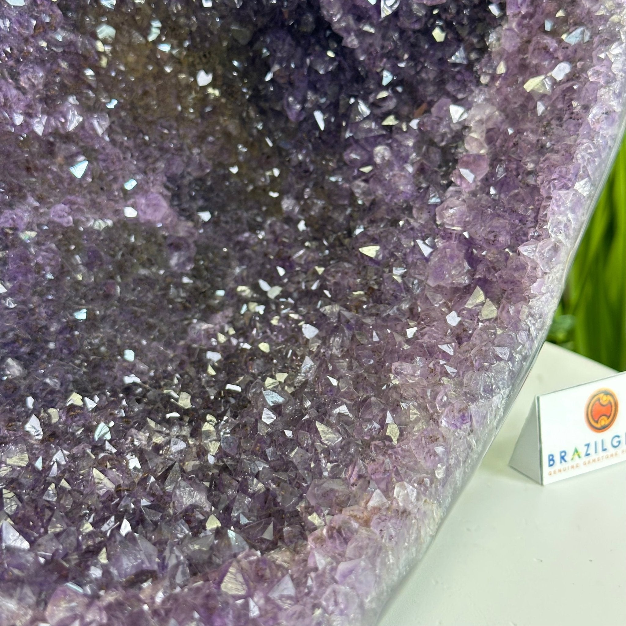 Extra Quality Brazilian Amethyst Cone, 11.8 lbs & 9" Tall 5619AM - 013 - Brazil GemsBrazil GemsExtra Quality Brazilian Amethyst Cone, 11.8 lbs & 9" Tall 5619AM - 013Crystal Cones5619AM - 013