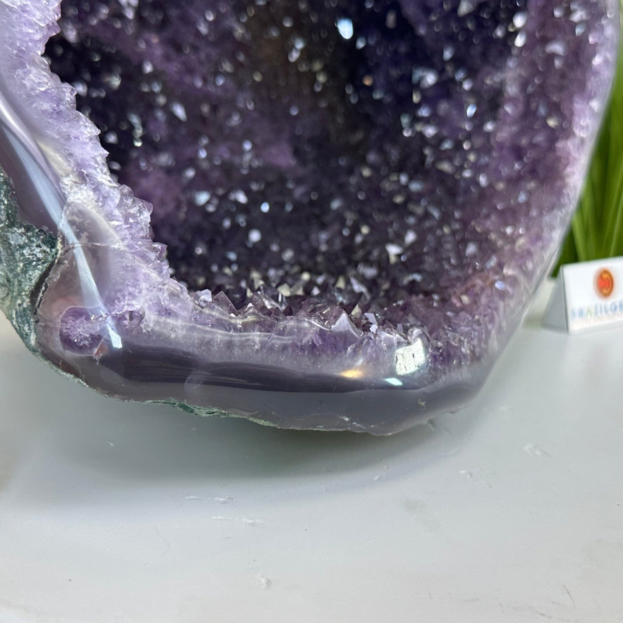 Extra Quality Brazilian Amethyst Cone, 11.8 lbs & 9" Tall 5619AM - 013 - Brazil GemsBrazil GemsExtra Quality Brazilian Amethyst Cone, 11.8 lbs & 9" Tall 5619AM - 013Crystal Cones5619AM - 013