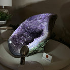 Extra Quality Brazilian Amethyst Cone, 14.4 lbs & 6.5" Tall 5619AM - 014 - Brazil GemsBrazil GemsExtra Quality Brazilian Amethyst Cone, 14.4 lbs & 6.5" Tall 5619AM - 014Crystal Cones5619AM - 014