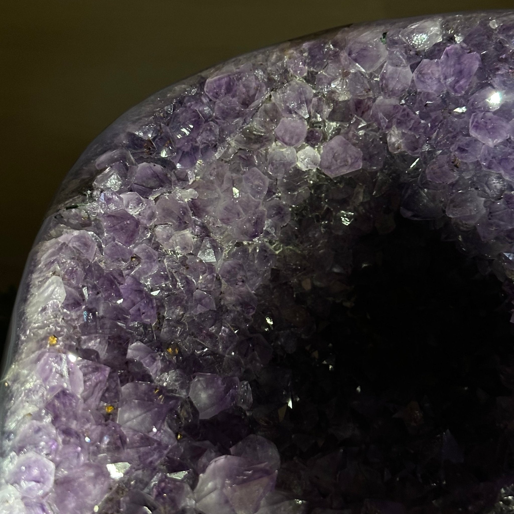 Extra Quality Brazilian Amethyst Cone, 14.4 lbs & 6.5" Tall 5619AM - 014 - Brazil GemsBrazil GemsExtra Quality Brazilian Amethyst Cone, 14.4 lbs & 6.5" Tall 5619AM - 014Crystal Cones5619AM - 014