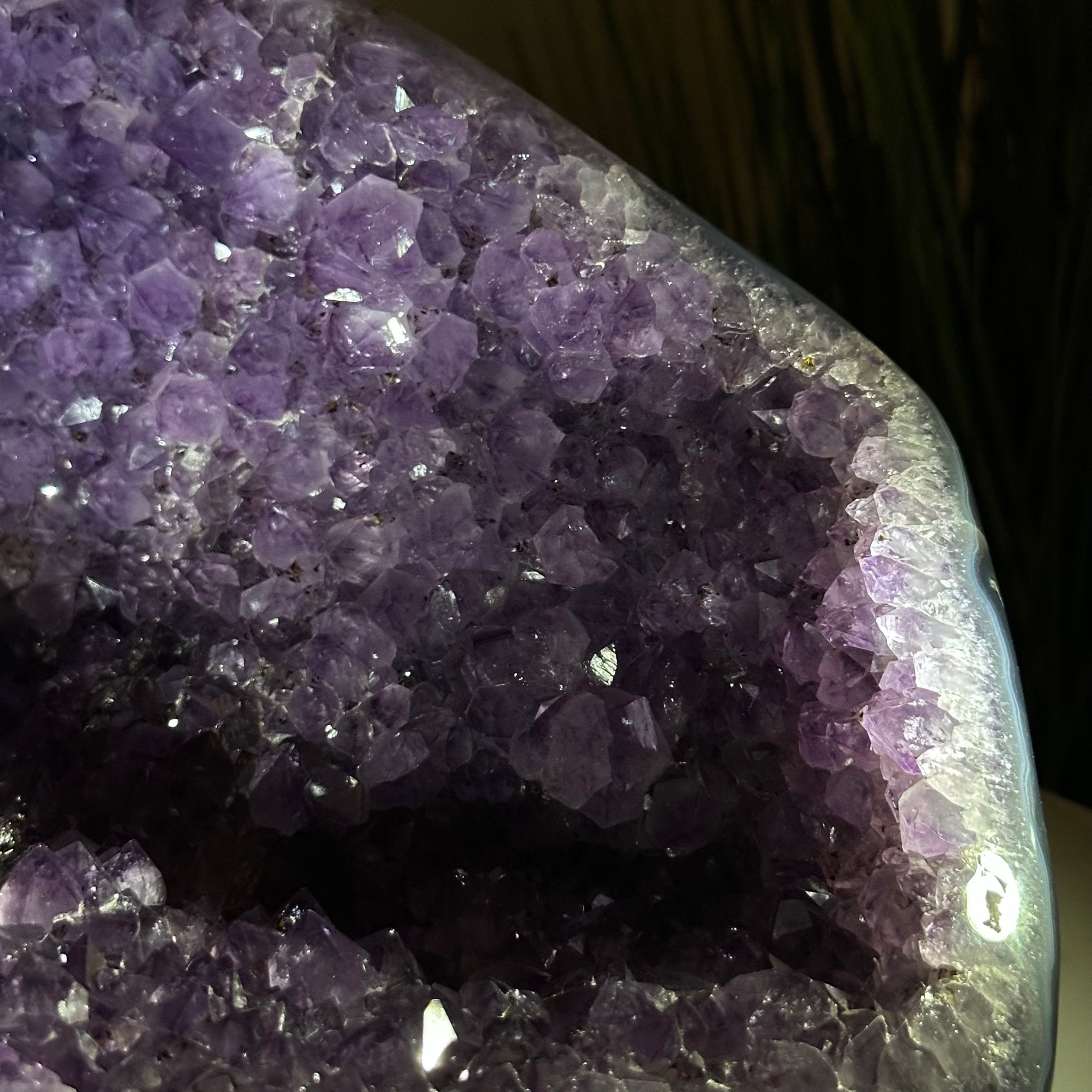 Extra Quality Brazilian Amethyst Cone, 14.4 lbs & 6.5" Tall 5619AM - 014 - Brazil GemsBrazil GemsExtra Quality Brazilian Amethyst Cone, 14.4 lbs & 6.5" Tall 5619AM - 014Crystal Cones5619AM - 014